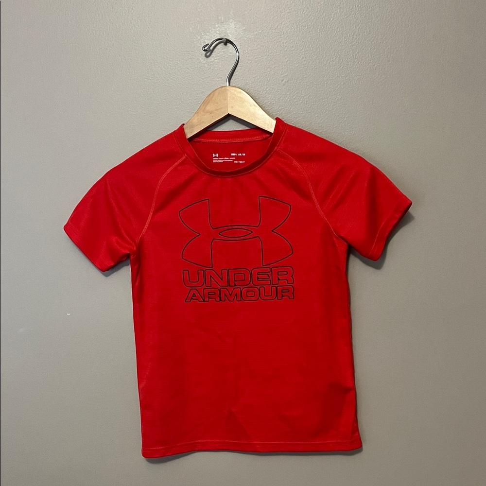 Under Armour Kids Bright Red Short Sleeve Tee